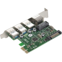  EXE-361 PCI-E 2.0, 3 x USB 3.0 ext + LAN UTP 1000Mbps,  .