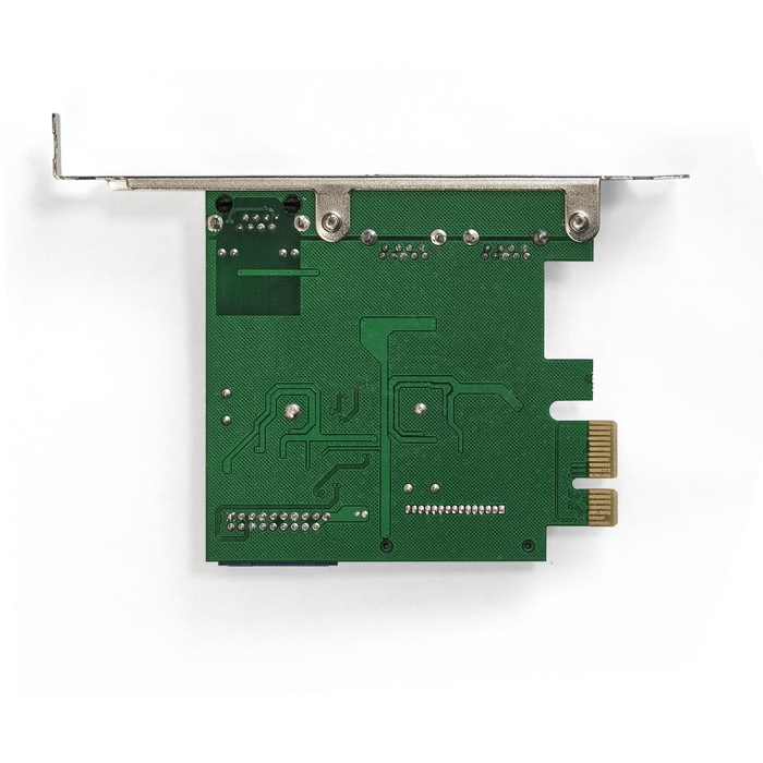 Контроллер ExeGate EXE-362 PCI-E 2.0, 2 x USB 3.0 ext + 2 x USB 3.0 int (1 x 19pin) + LAN UTP 1000Mbps, разъем доп.питания