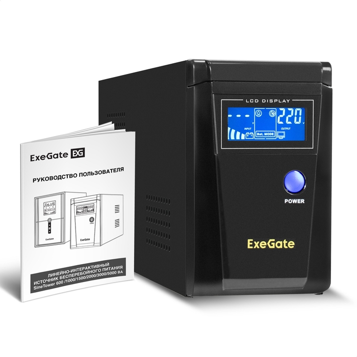  (, ,  ) ExeGate SineTower SN-600.LCD.AVR.2SH