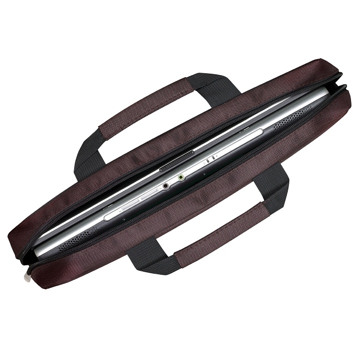 Сумка ExeGate Start S15 Charcoal, темно-коричневая, полиэстер, для ноутбуков до 15.6"