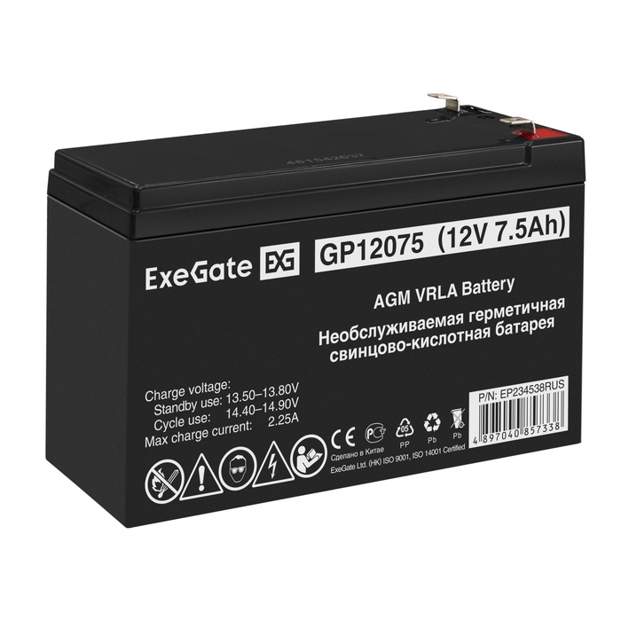 АКБ ExeGate GP12075