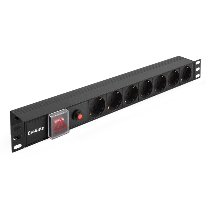 Блок розеток ExeGate ServerPro PDU-19H702 Al-7S-C14-SW-O