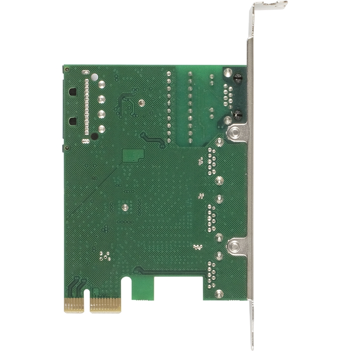 Контроллер EXE-361 PCI-E 2.0, 3 x USB 3.0 ext + LAN UTP 1000Mbps, разъем доп.питания
