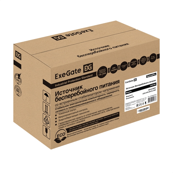  ExeGate SpecialPro UNB-800.LED.AVR.2SH.RJ.USB