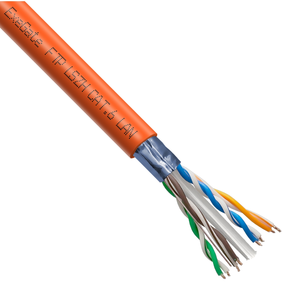 Кабель ExeGate FUTP4-C6-CU-S23-IN-LSZH-OR-305-FLUKE FTP