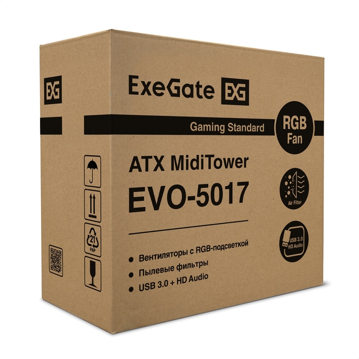 Корпус Miditower ExeGate EVO-5017-NPX700
