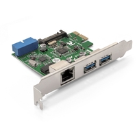  ExeGate EXE-362 PCI-E 2.0, 2 x USB 3.0 ext + 1 x USB 3.0 int + LAN UTP 1000Mbps,  .