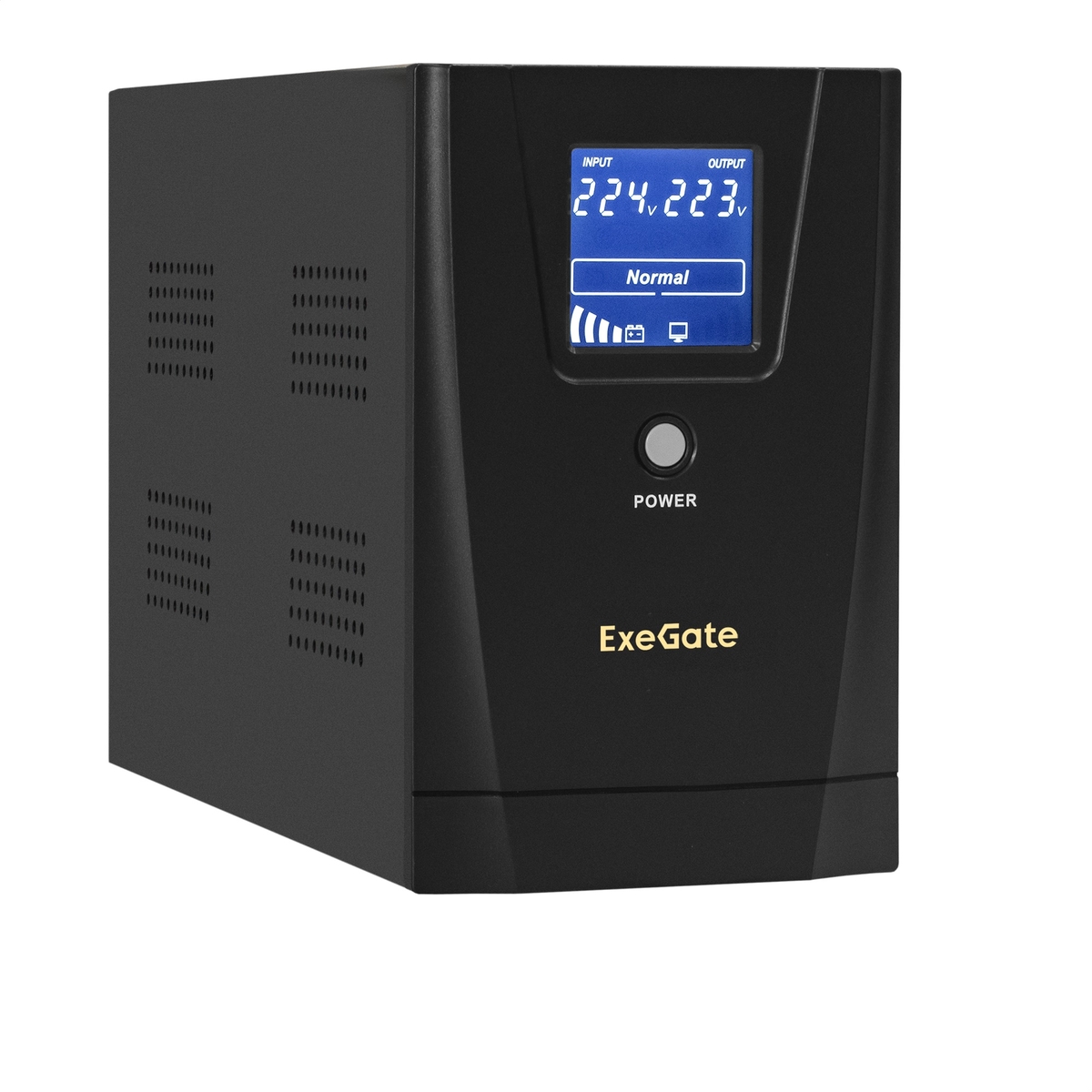 Источник бесперебойного питания ExeGate SpecialPro Smart LLB-2000.LCD.AVR.2SH.RJ.USB / 2000 ВА / 1200 Вт / 2 x CEE 7 (евророзетка)