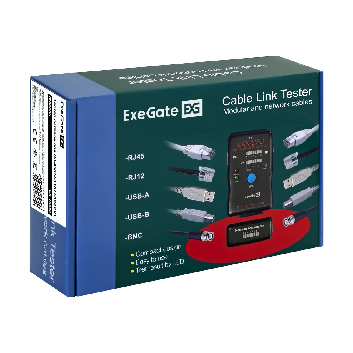   ExeGate EX-T5448  RJ-45/RJ-11/RJ-12/USB