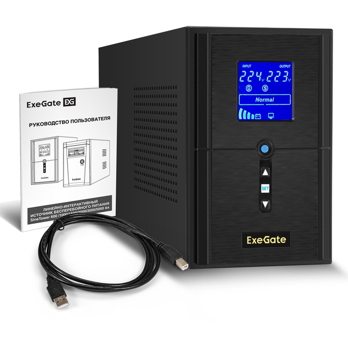  (, ,  ) ExeGate SineTower SN-1500.LCD.AVR.2SH.1C13.USB