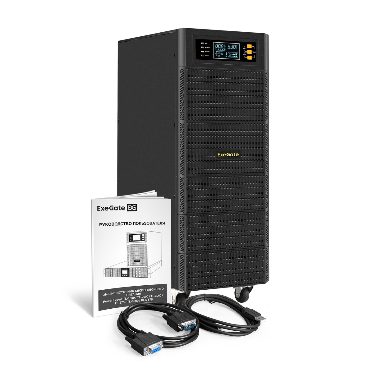 Источник бесперебойного питания ExeGate PowerExpert TL-575-10kVA.240V.LCD.AVR.T.USB.RS232.SNMP / 10000 ВА / 10000 Вт / клеммы, вид 6